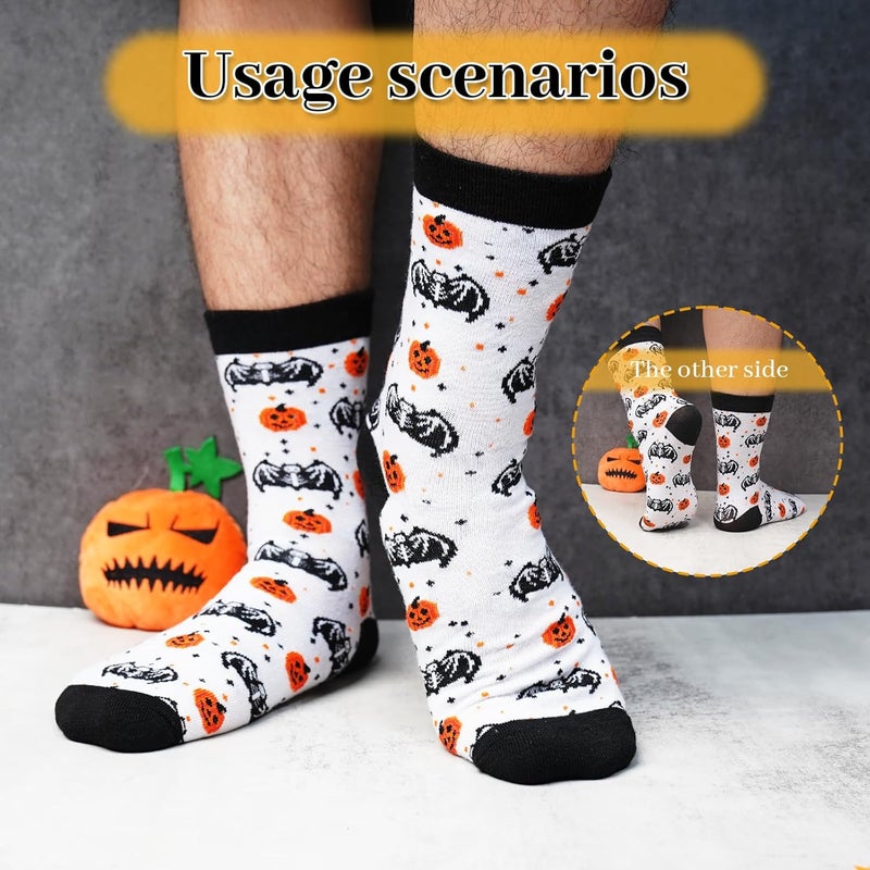 Anotion Halloween Socks - Novelty Printed Gifts for Women, Men, Teen Girls, Boys - Image 5